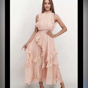 NWT! Avec Les Filles Pleated Smocked Metallic size 10